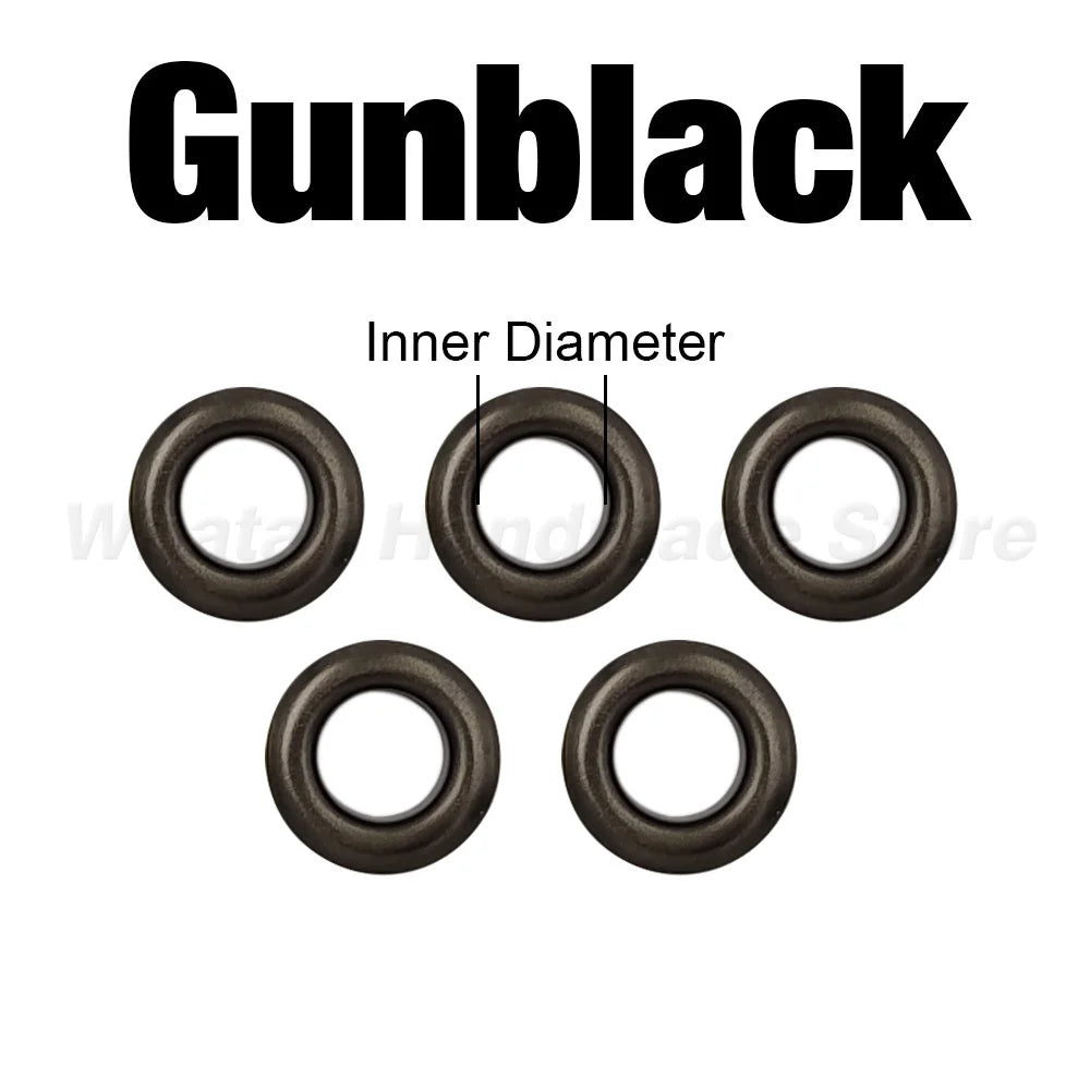 100 Sets 4mm Metal Eyelets Grommet Ring With Washer Multicolor For Scrapbooking Shoes Belt Cap Bag Tags Clothes DIY Leathercr