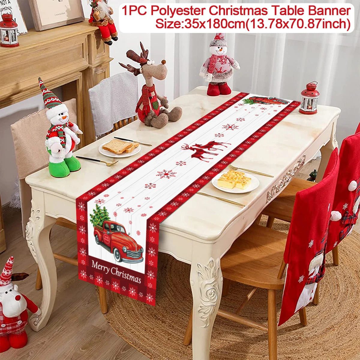 Table Runner Christmas Decoration For Home Decor 2025 Gifts - 1