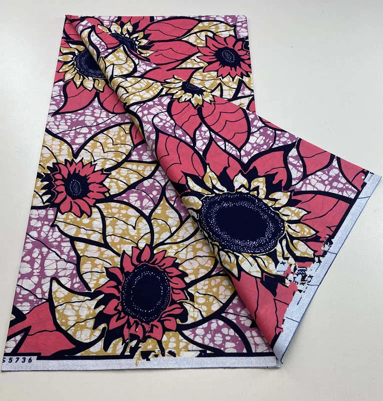 2024 6 Yards 100% Cotton Veritable Wax Pagne African Super Real Holland Wax VL Original Batik Lace Dress Dutch Loincloth