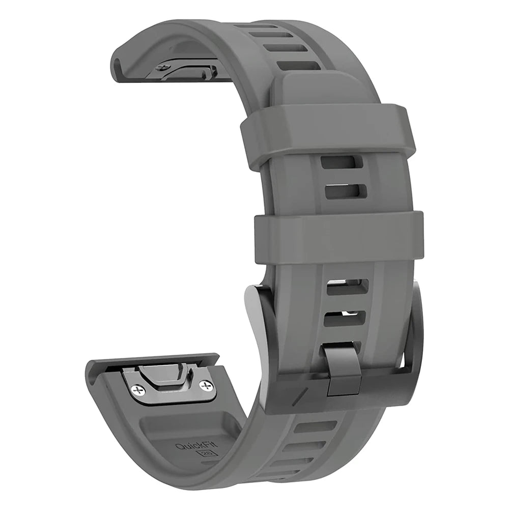 QuickFit 22mm 26mm Strap for Garmin Epix Gen 2 Silicone Band for Garmin Fenix 7 7X 5Plus 6XPro Enduro 2 Bracelet Watchband - 