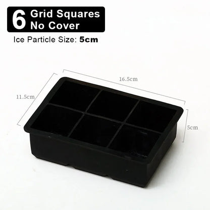 4/6/8/15Grids Silicone Ice Cube Molds Spherical Ice Cube Molds Ice Cream Ice Cube Making Machine Reusable Whiskey Ice Cube Mo