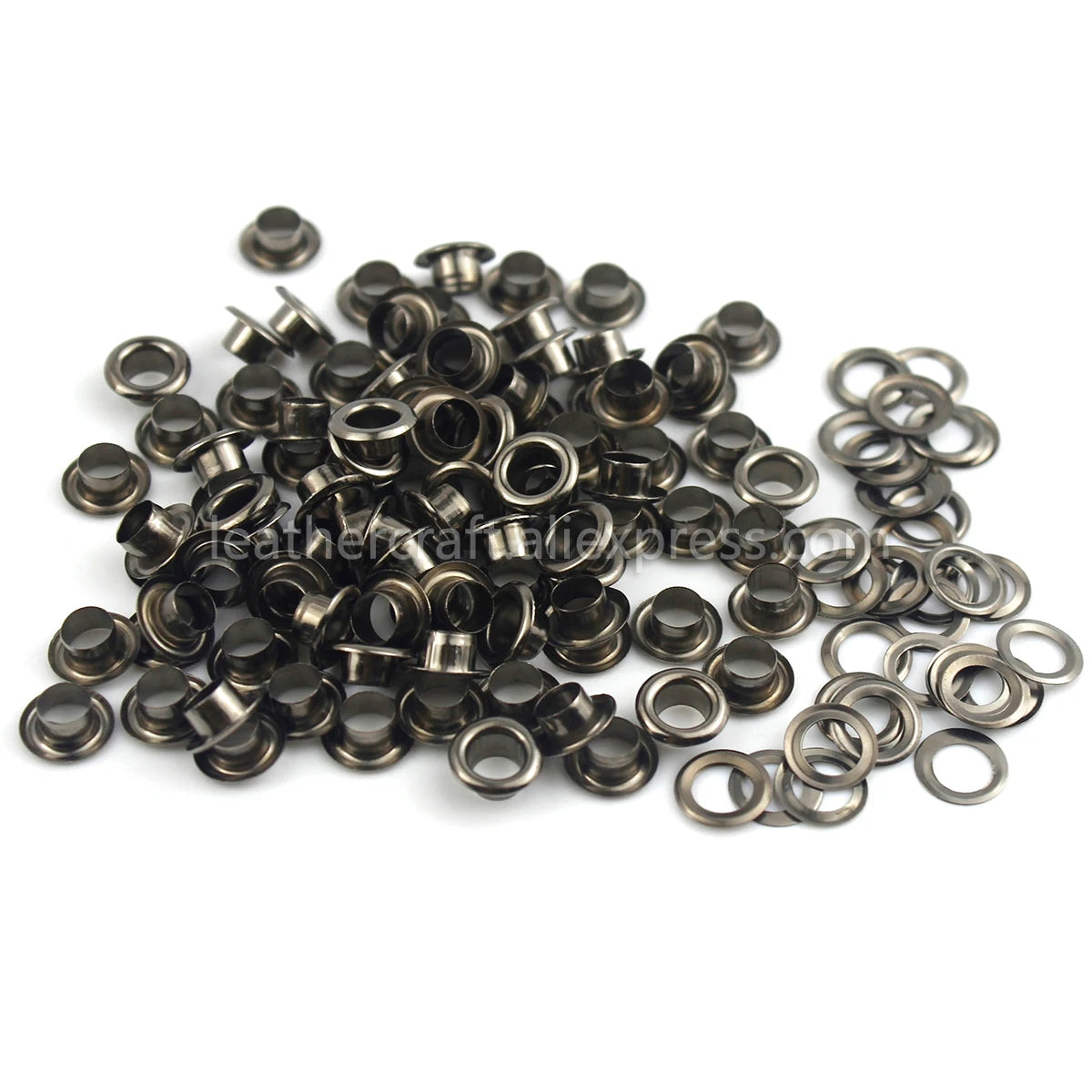 100sets 4mm Brass Eyelet with Washer Leather Craft Repair Grommet Round Eye Rings For Shoes Bag Clothing Leather Belt Hat