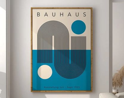 Mid Century Bauhaus Geometric Canvas Prints Poster Retro Abstract Wall Art Painting Pics for Modern Living Room Home Decorati
