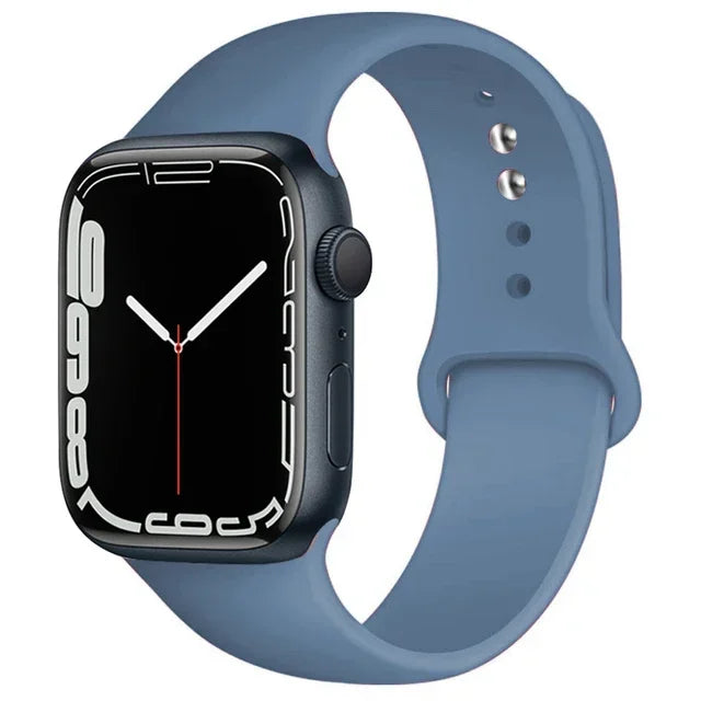 Silicone Band For Apple Watch strap 46mm 44mm 45mm 40mm 41mm 42-38mm 49mm sport bracelet iwatch series 11 10 9 8 7 6 5 SE Ult