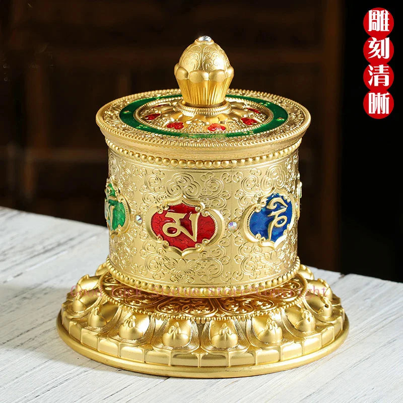 GOOD # Buddhist disciple Buddhism Six Words Daming Mantra recite chant Finger twisting gilding Turning Scripture prayer wheel
