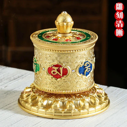 GOOD # Buddhist disciple Buddhism Six Words Daming Mantra recite chant Finger twisting gilding Turning Scripture prayer wheel