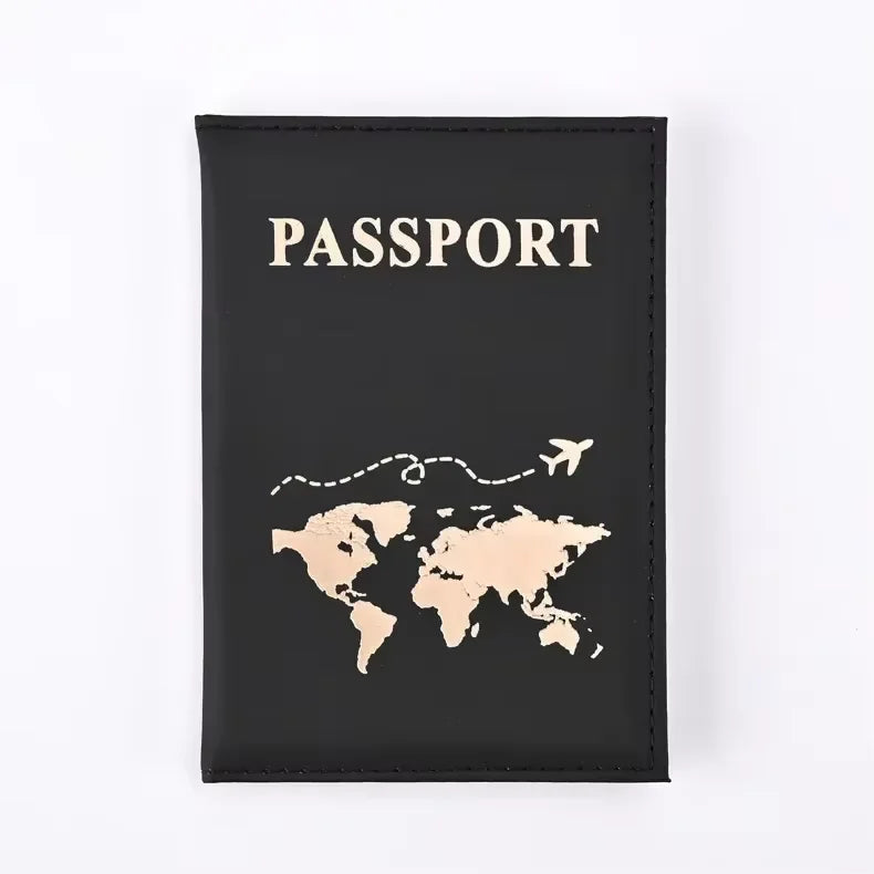Women Men RFID Vintage Business Passport Covers Holder Multi-Function ID Bank Card PU Leather Wallet Case Travel Accessories 