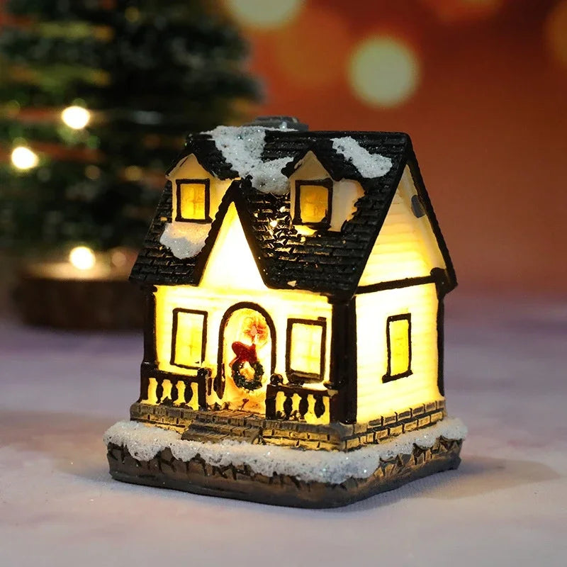 Christmas House Light Ornaments Xmas Gift New Year Navidad For Home Party wedding Decorations Bedroom With Battery Night Ligh