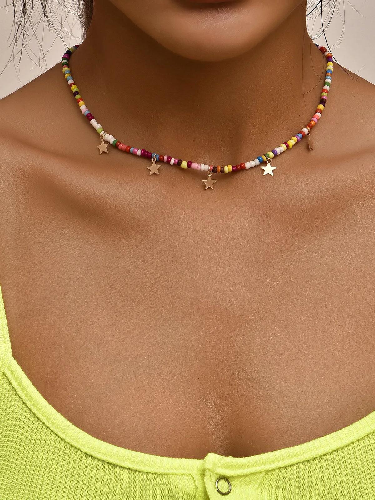 Vintage Bohemian Multilayer Minimalist Necklace for Women Stick Pendant Link Chain Necklace Collarbone Collares Fashion Jewel