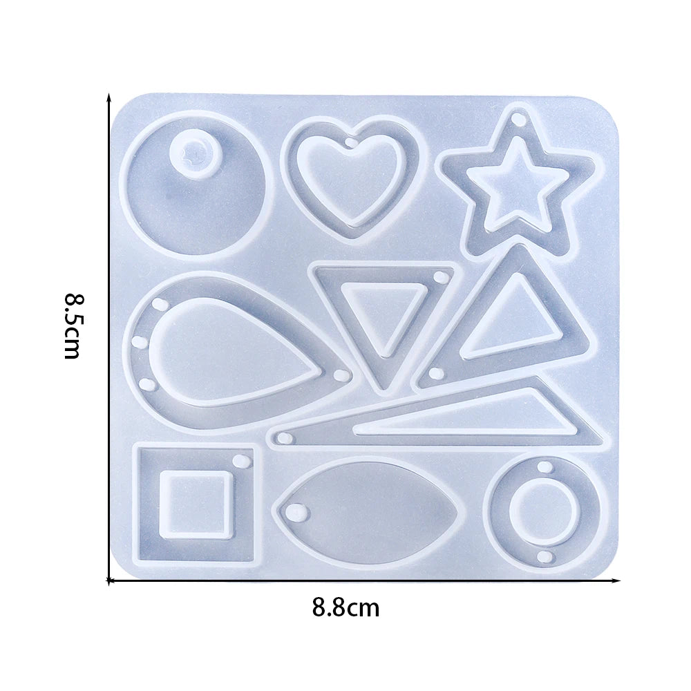 Silicone Mold, Earring Pendant Silicone Mold Set, Resin Mold for Jewelry Making, Epoxy Resin Molds, DIY Charms and Pendants