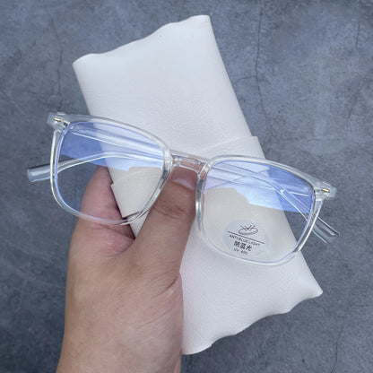Black Computer Glasses Frame Women Men Anti Blue Light Square Rectangle Eyewear Blocking Glasses Optical Spectacle Eyeglass -