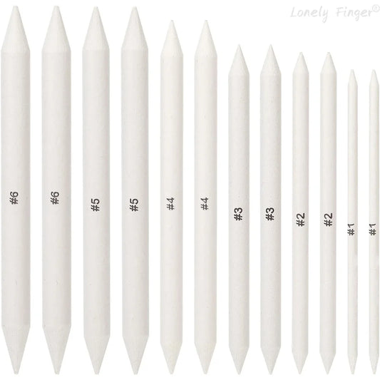 6/12 Pcs Blending Stumps, Paper Art Blenders, Drawing Pencils for Student