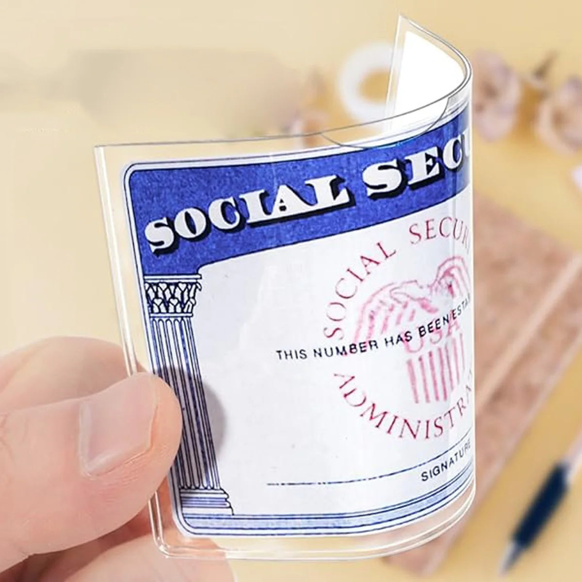 8/10/20PCS PVC Card Protective Cover, Card Holders Sleeves, Suitable For Social Security, Medical Insurance, and Credit Cards