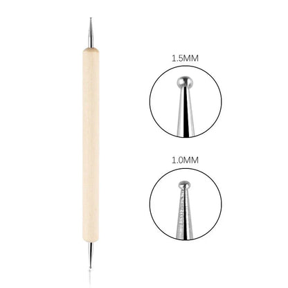 Nail Art Dotting Pen, Spiral Rod Hook Pen, Drawing Painting Marbleizing DIY Manicure tools