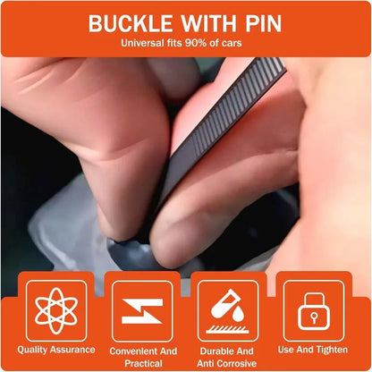 Nylon Cable Tie Buckle Heavy Duty Zip Ties with Pin Button Universal Self-locking Zip Ties Tool Car Daily Repair Fastening St