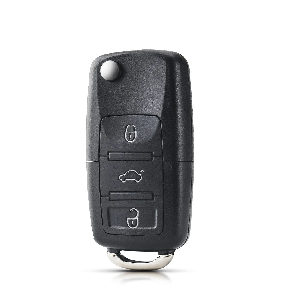 KEYYOU 2 3 Buttons For Volkswagen VW Passat Polo Golf Touran Bora Ibiza Leon Octavia Fabia Folding Flip Key Shell Case No Bla