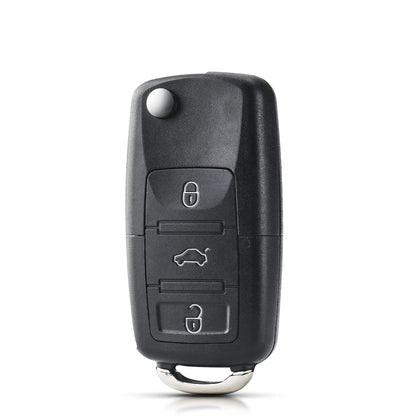 KEYYOU 2 3 Buttons For Volkswagen VW Passat Polo Golf Touran Bora Ibiza Leon Octavia Fabia Folding Flip Key Shell Case No Bla