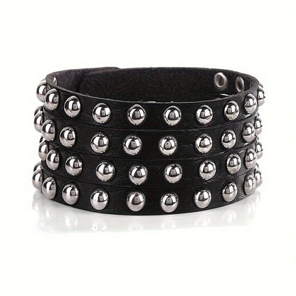Fashion Gothic Punk Retro Multi Chain Street Dance Bracelet For Halloween Cosplay Christmas Party Birthday Lovers Gifts - Sty