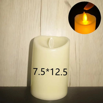 Flameless Flickering LED Candles Light Flameless Candles Battery Powered Candles for Wedding Decor Birthday Party Supplies Wa