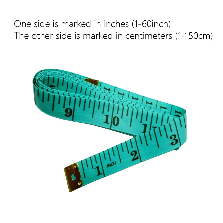 1/5/10Pcs 150cm/60-Inch Soft Body Measuring Ruler Tailor Tape Measure Centimeter Meter Sewing Measuring Tape in Random Colors
