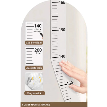 Transparent/White Height Scale Wall Sticker 2 Meter Height Bedroom Background Home Decals Kids Room Decoration Removable Mura