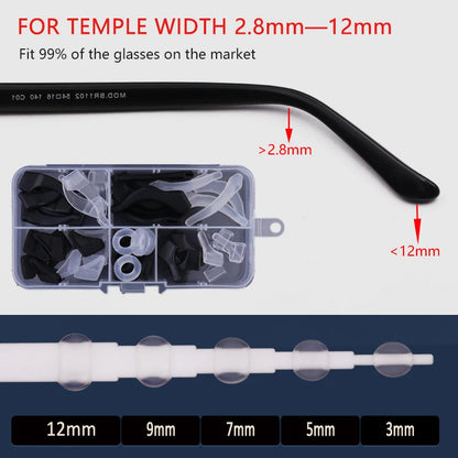 Ear Grip Hooks Anti-slip Holder Glasses Sunglasses Silicone Ear Hook Set For Eyeglasses Eyewear Accessories