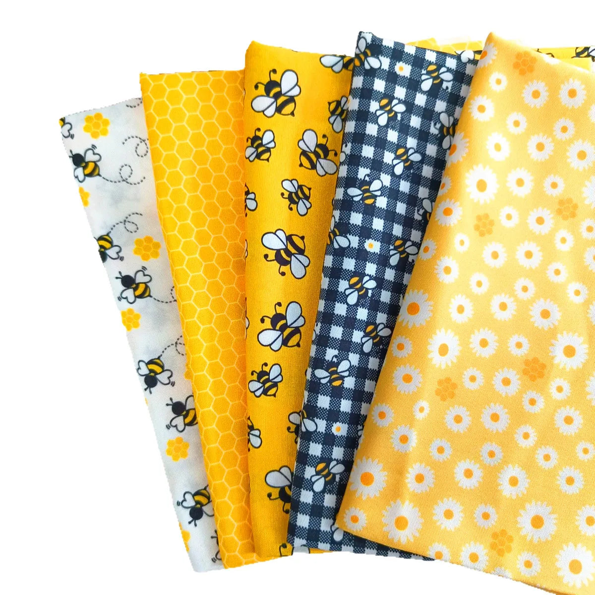 5pcs Fabric, Printed Fabric, PreCut Fabric; Sewing Supplies For Patchwork Sewing And DIY Clothing Crafts - 5PC