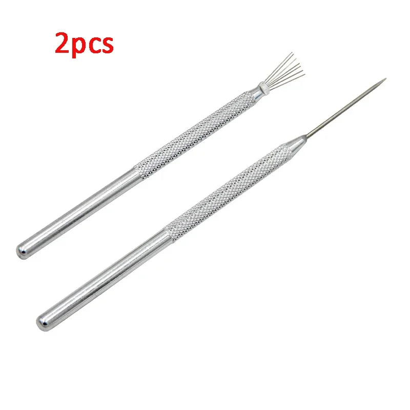 7 Pin Feather Wire Texture Ceramics Tools Polymer Clay Sculpting Modeling Tool DIY Pottery Brush Pottery Tools Cake Accessori