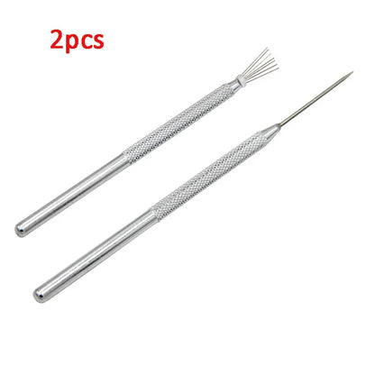 7 Pin Feather Wire Texture Ceramics Tools Polymer Clay Sculpting Modeling Tool DIY Pottery Brush Pottery Tools Cake Accessori