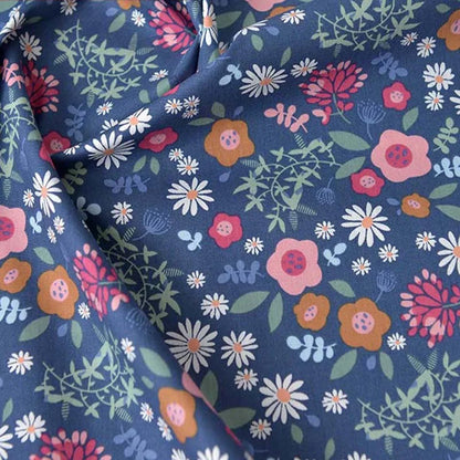 Floral Fabric Flower Cotton Printed Poplin Quilting Clothes Patchwork Muslin Sewing Accessories - J001