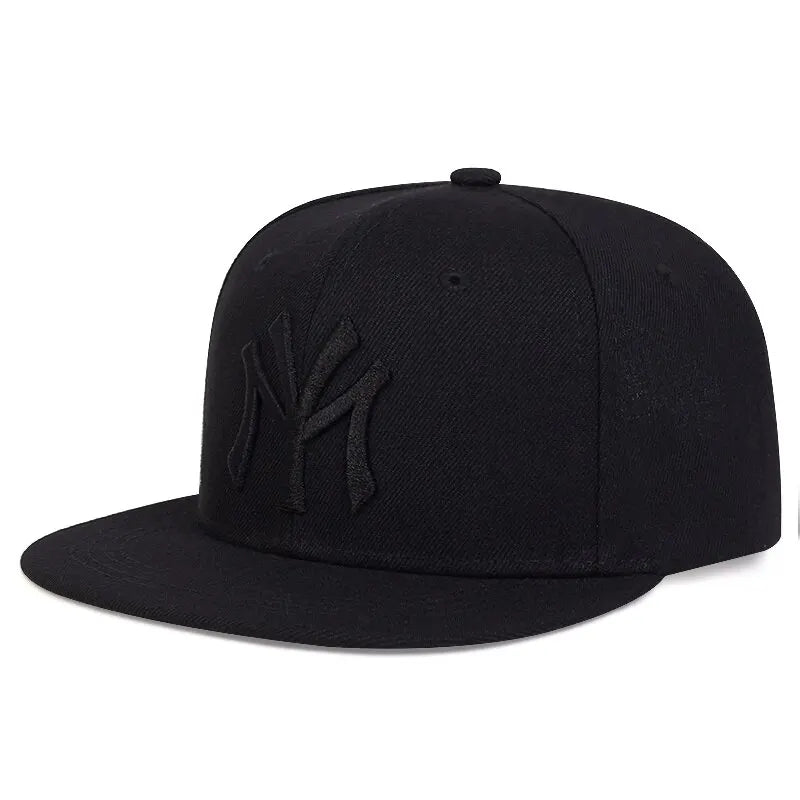 Unisex Letter Embroidery Hip-hop Hats Outdoor Adjustable Casual Baseball Caps Sunscreen Hat - Black Black