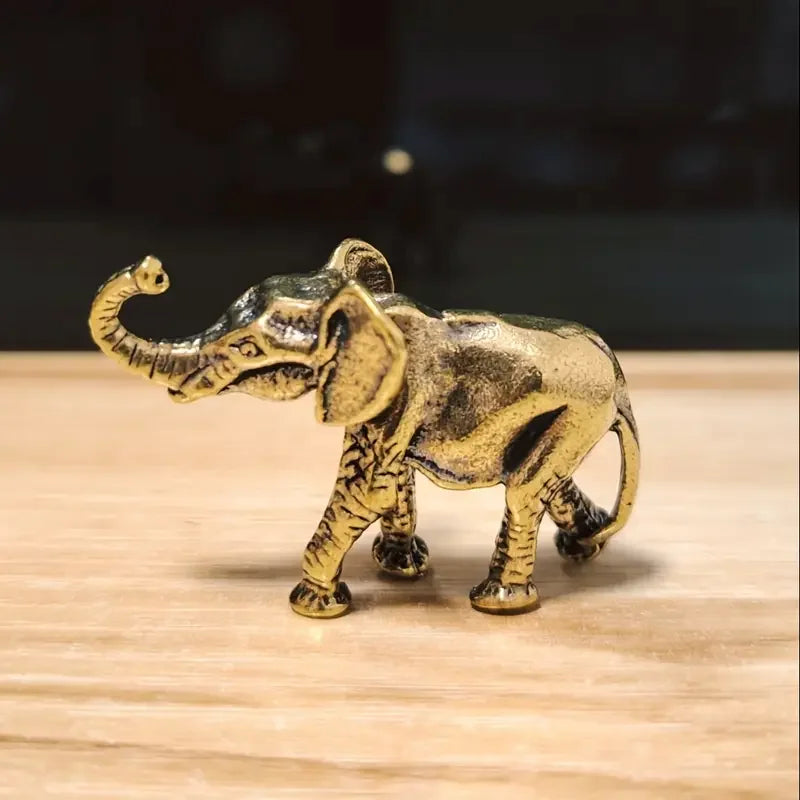 Vintage Brass Dog Figurine - Small Collectible Desk Decor Figurine for Living Room, Office deal for Gift Statues for Home Dec