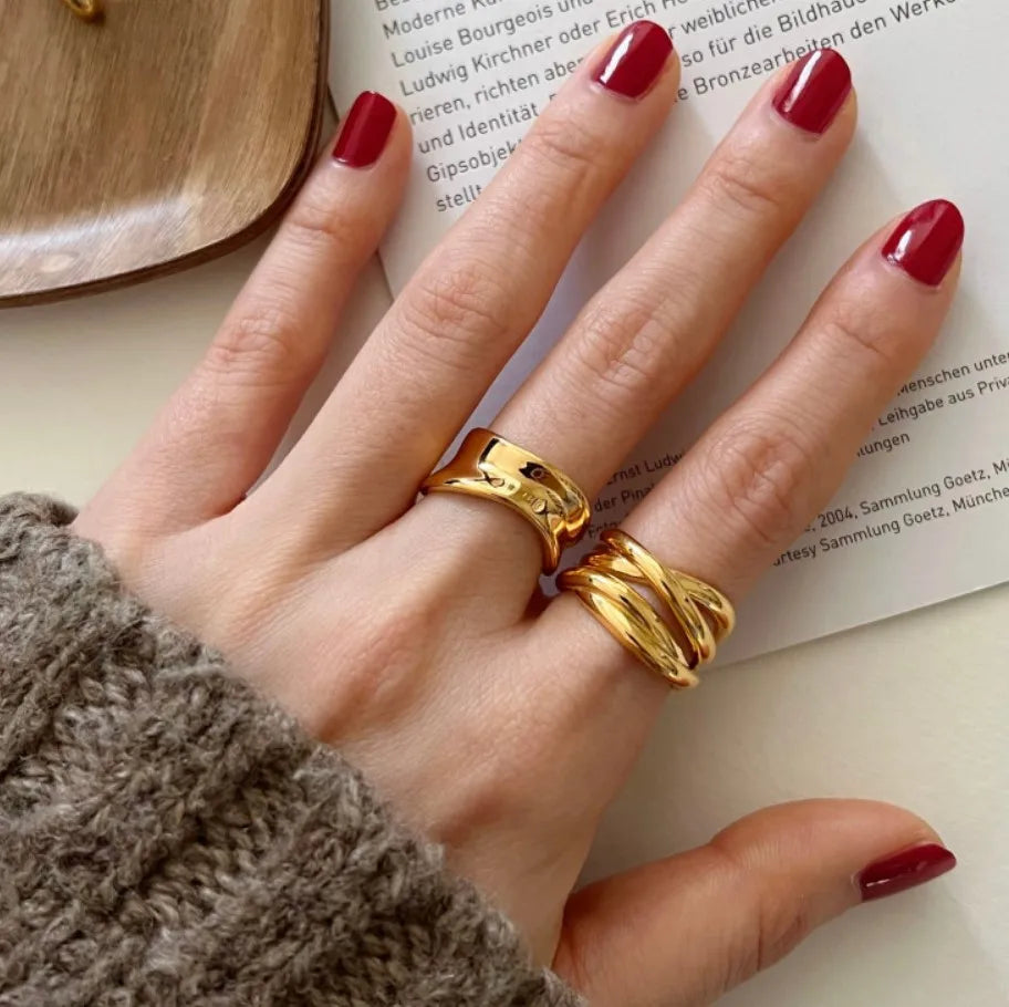 925 Sterling Silver Rings for Women Men Couple Minimalist Handmade Simple Interware Ring Party Jewelry Gift Prevent Allergy