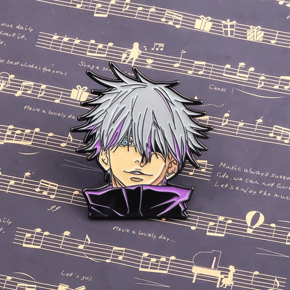 Manga Anime Enamel Pin Brooches For Women Lapel Pins Badge on Backpack Costume Accessories Gojo Jewelry Gifts for Friends