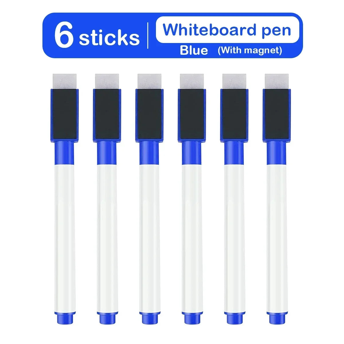 Magnetic Erasable Whiteboard Pen Color Options Blackboard Note Numbering Stationery Office Teaching Supplies for Classroom Us