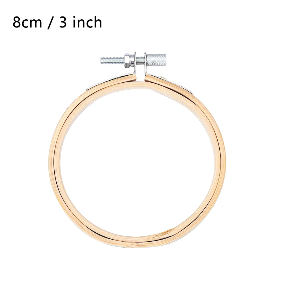 8/10/13/15/18/30cm Embroidery Hoop DIY Needlecraft Cross Stitch Machine Bamboo Frame Ring Round Loop Hand Household Sewing To
