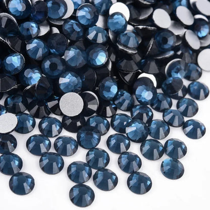 Billow Blue Series Non Hotfix Rhinestones SS6-SS30 Nail Charm Art Flatback Crystals Super Glitter Glass Strass for DIY Craft