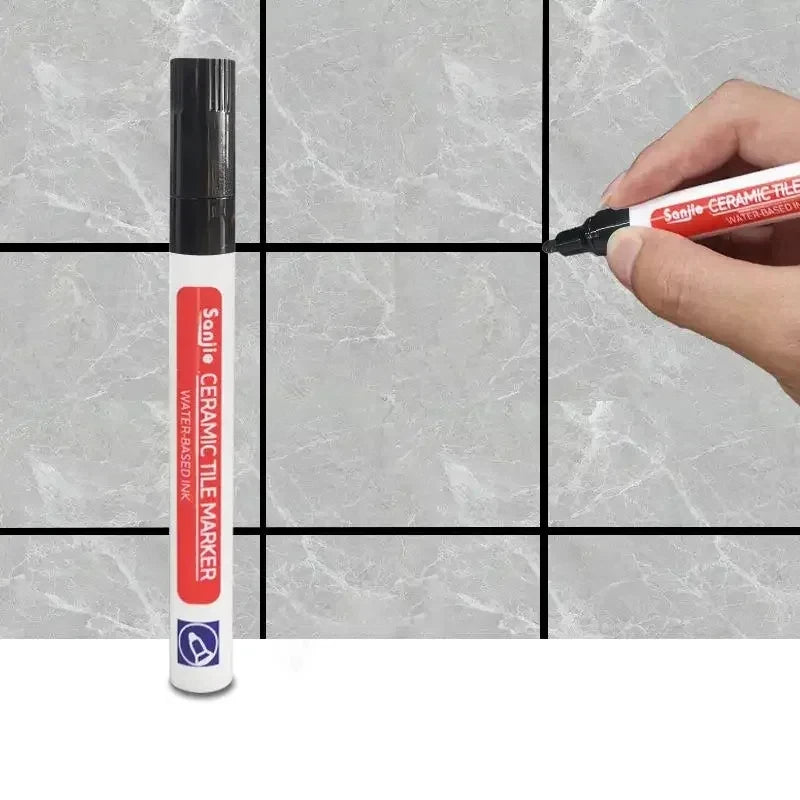 1/3 Pcs Waterproof White Marker Pen Wall Seam Repair Tiles Grout Markers Pens Floor Bathroom Decontamination Paint Brush Tool