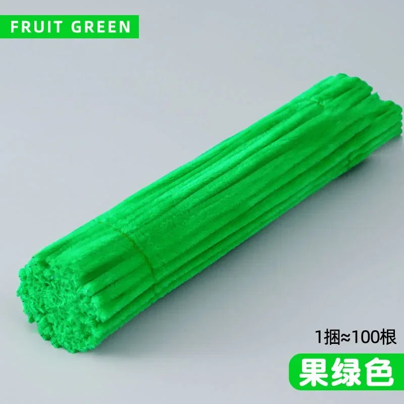 100/50Pcs Chenille Stems Bulk 22 Colors Chenille Pipe Cleaner Stems Kids Art and Crafts Projects and Decorations(6 MM x 12 in