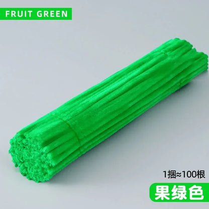 100/50Pcs Chenille Stems Bulk 22 Colors Chenille Pipe Cleaner Stems Kids Art and Crafts Projects and Decorations(6 MM x 12 in