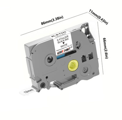 1 piece Replacement Brother Label Ribbon 231 131 431 531 631 731 831 931 Laminated TZ-231 Label Printer 12mm Label Tape
