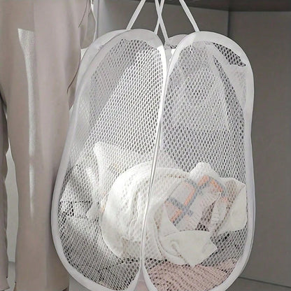 Collapsible Pop-up Mesh Laundry Basket Portable Clothes Hamper for Easy Washing and Storage of Dirty Clothes Socks Toys Sundr