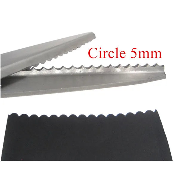 Sewing Cut 23.5cm Zig Zag Dressmaking Tailor Leather Handicraft Fabric Shear Pinking Scissor Textile DENIM DIY Upholstery Too