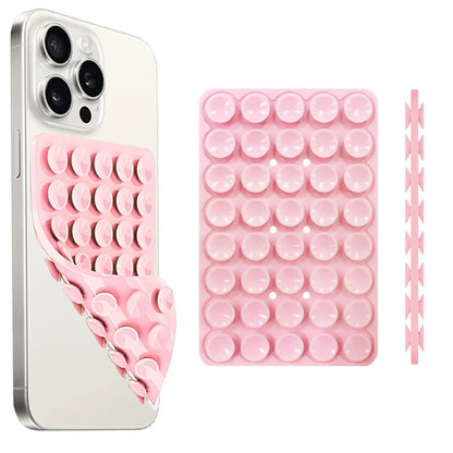 Silicone Suction Cup Phone Holde Multifunctional Fixed Anti-slip Mobile Fixture Double Sided Detachable Phone Rubber Sucker P