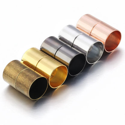 5 Sets/Lot 5 6 8 10 12 14mm Gold Color Strong Magnetic Clasps for Jewelry Making DIY Leather Cord Bracelet Connectors