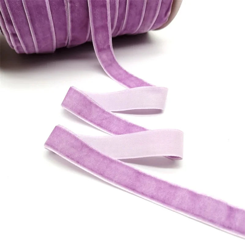 5 Yards 6-25mm Velvet Ribbon Wedding Party Decoration Handmade Ribbon Gift Wrapping Hair Bowknot DIY Christmas Ribbon