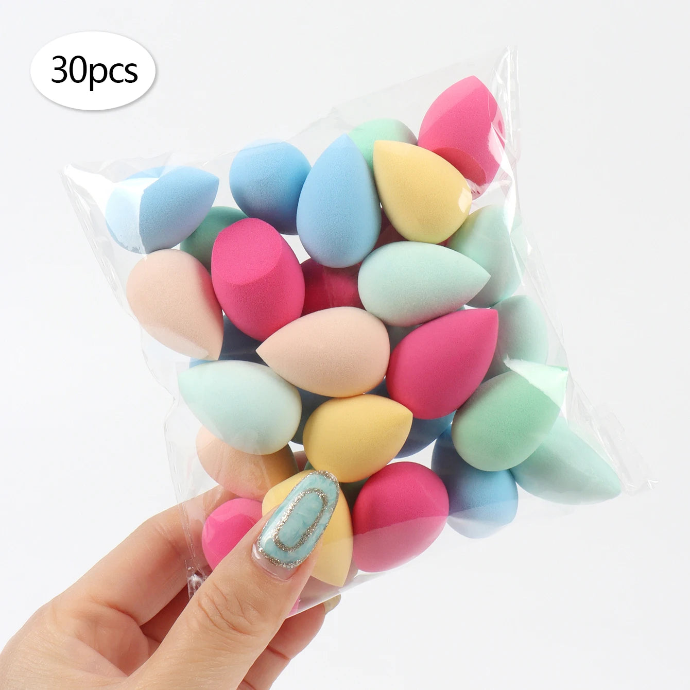 10/20/30/50/100Pcs Mini Makeup Sponge, Expands When Exposed to Water, Suitable for All Skin Types