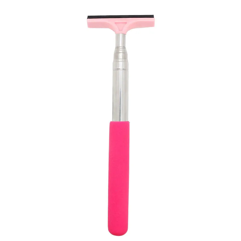Car Rearview Mirror Wiper Cleaning Tool Auto Glass Mist Cleaner Scraper Car Accessories Handle Telescopic Window Cleaning Bru