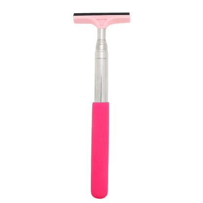 Car Rearview Mirror Wiper Cleaning Tool Auto Glass Mist Cleaner Scraper Car Accessories Handle Telescopic Window Cleaning Bru