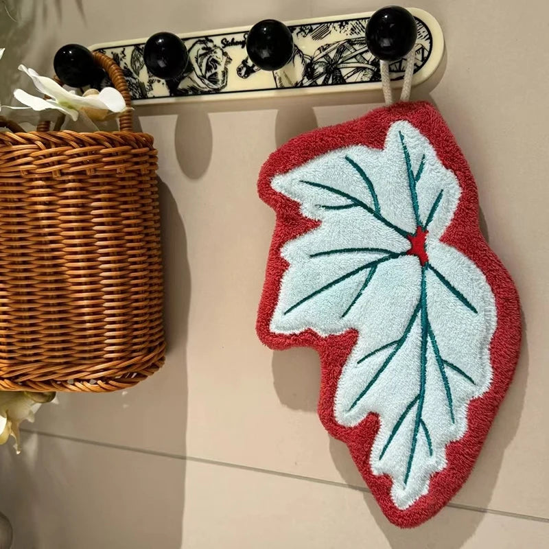 Creative Hand Towel Handkerchief Kitchen Towels Super Absorbent Towel Hanging Cleaning Cloth Bathroom Kitchen Accessories 손수건
